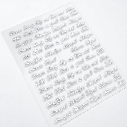 SOLWINK 4 - Color Alphabet Nail Stickers - SOLWINK