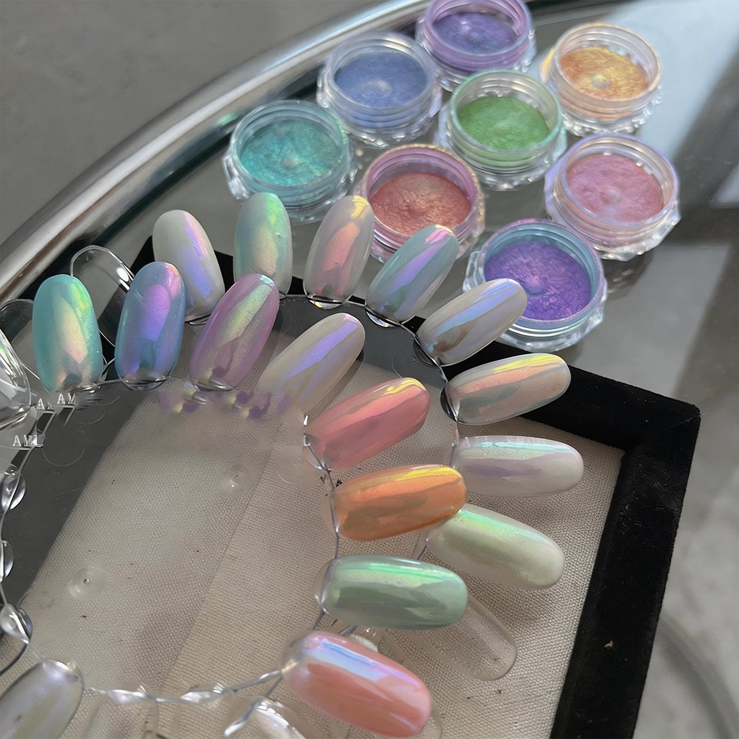 SOLWINK 6 - Color Aurora Ice Chrome Nail Powder - SOLWINK
