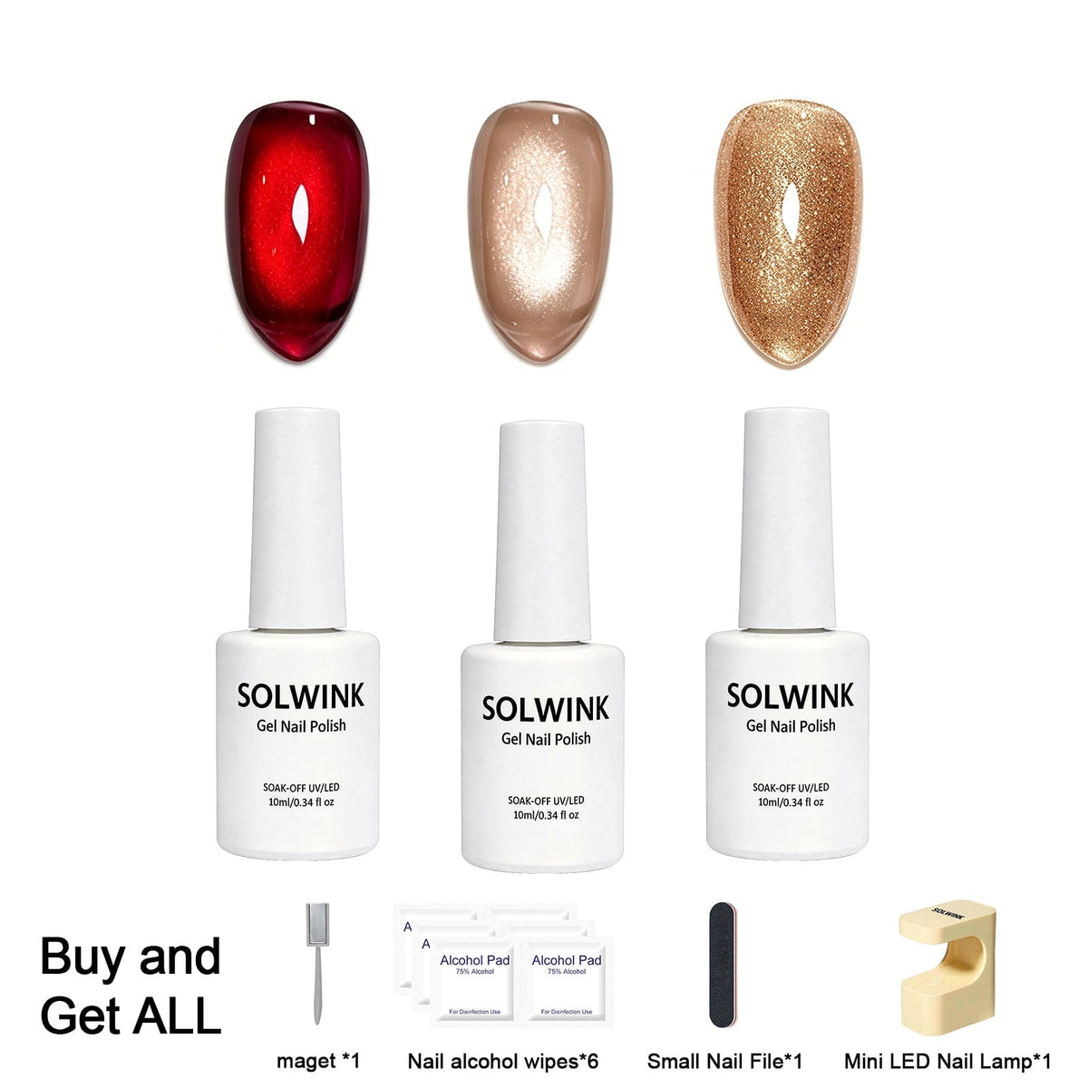 SOLWINK SOLWINK Aphrodite One-step Gel Polish Set  [FREE UV LAMP PER USER ID] SOLWINK Aphrodite One-step Gel Polish Set  [FREE UV LAMP PER USER ID]