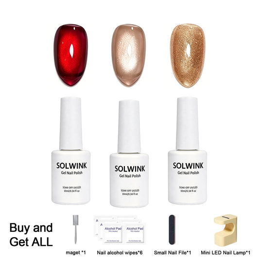 SOLWINK Aphrodite One-step Gel Polish Set [FREE UV LAMP PER USER ID] - SOLWINK