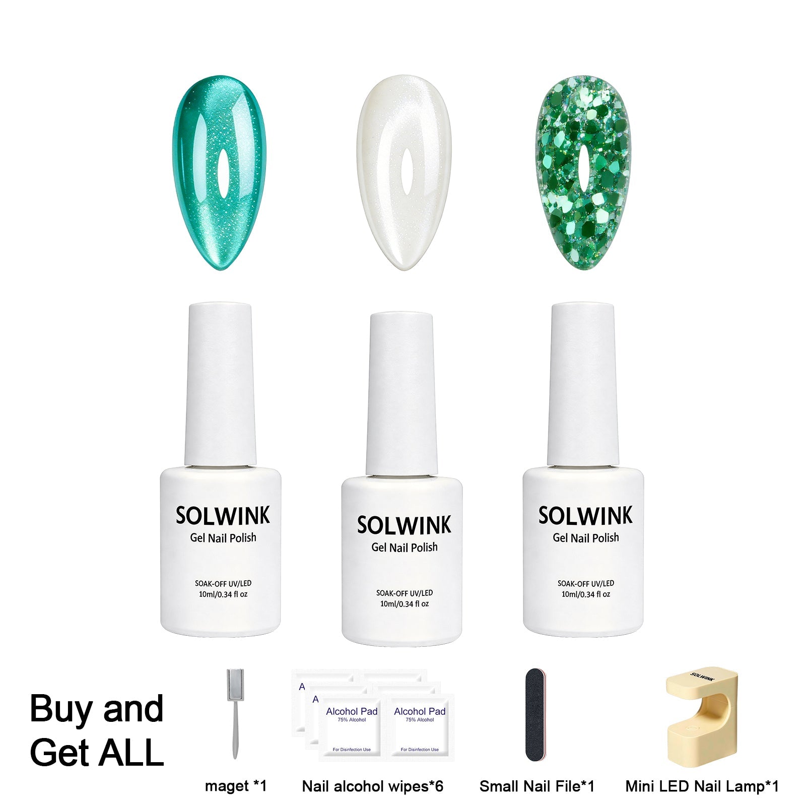 SOLWINK Artemis One - step Gel Polish Set [FREE UV LAMP PER USER ID] - SOLWINK
