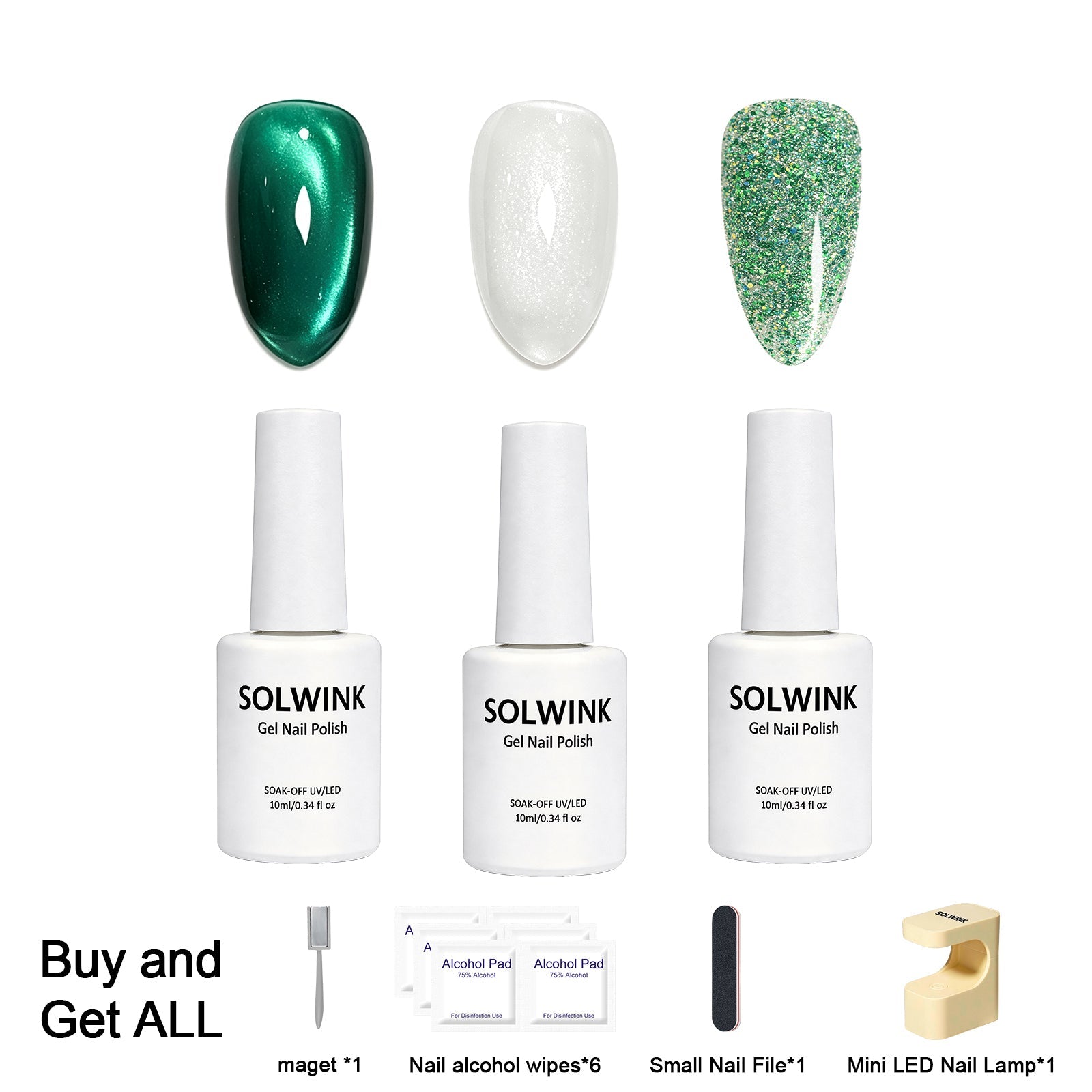 SOLWINK Artemis One-step Gel Polish Set [FREE UV LAMP PER USER ID] - SOLWINK