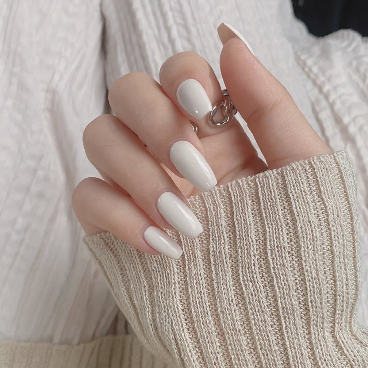 SOLWINK Blusher Box Gel Nail Polish Set Black White Nude Blush Color Nail Polish Kits - SOLWINK