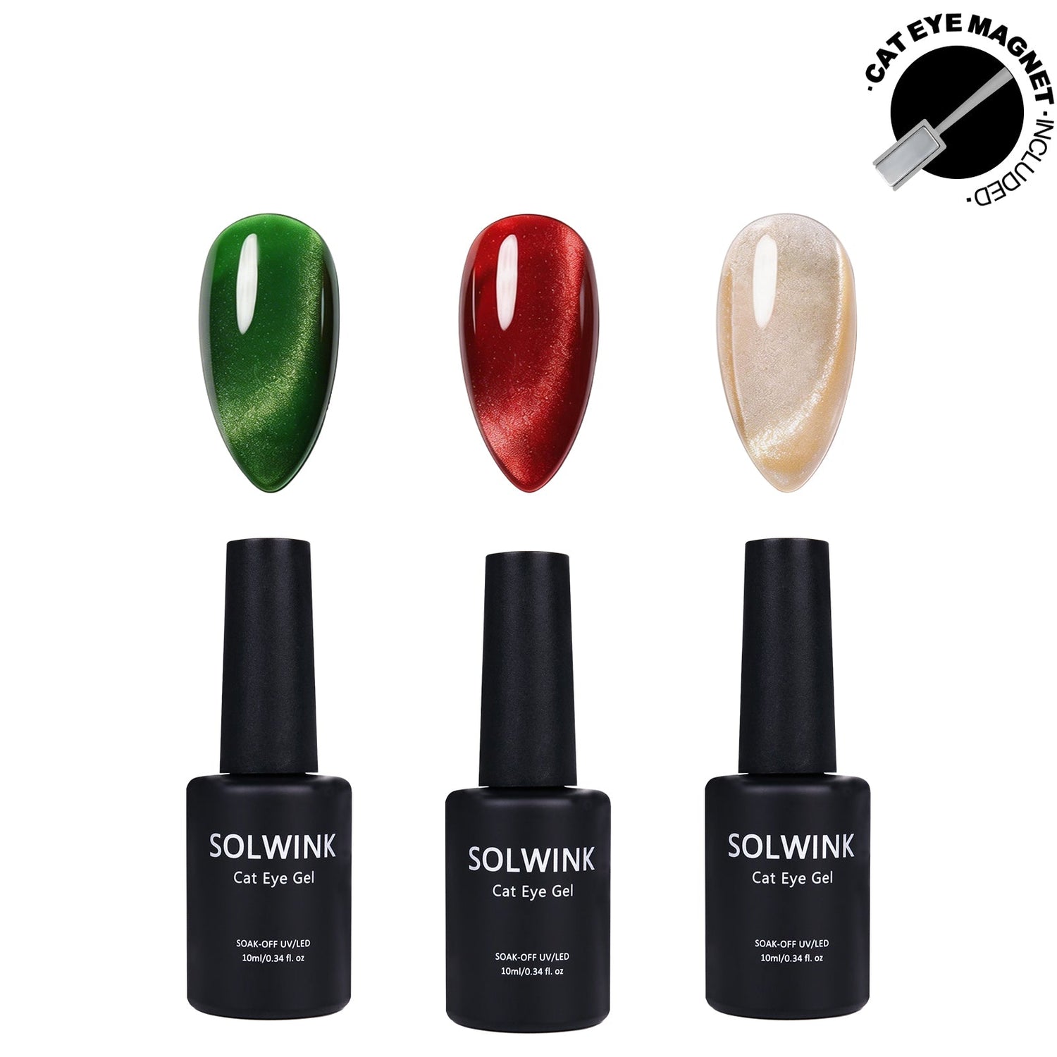 SOLWINK Carol Cat Eye Gel Polish Set - Magnet Kit - SOLWINK