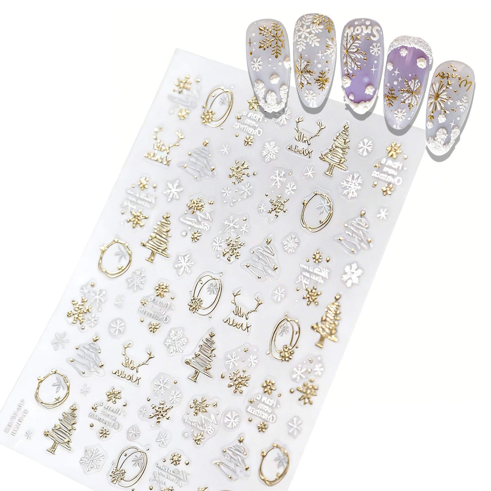 SOLWINK Christmas Nail Art Stickers - SOLWINK