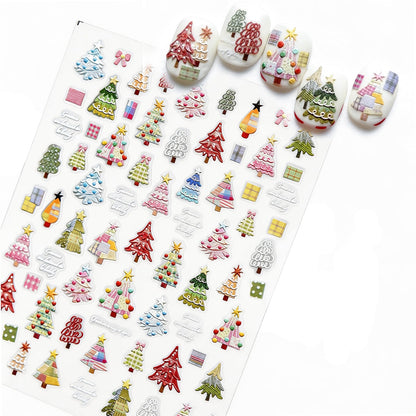SOLWINK Christmas Nail Art Stickers - SOLWINK