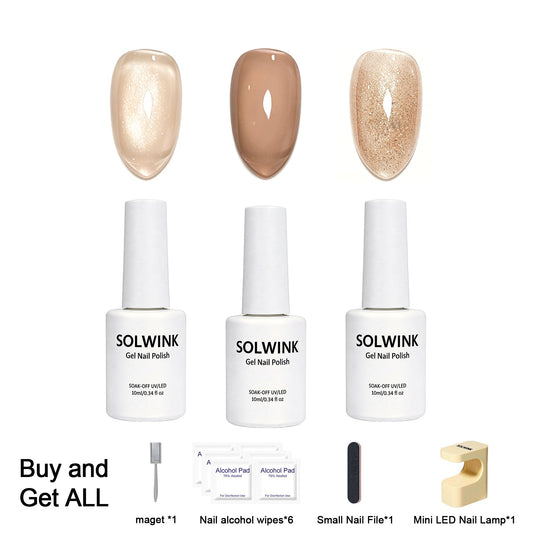 SOLWINK Gaia One-step Gel Polish Set [FREE UV LAMP PER USER ID] - SOLWINK