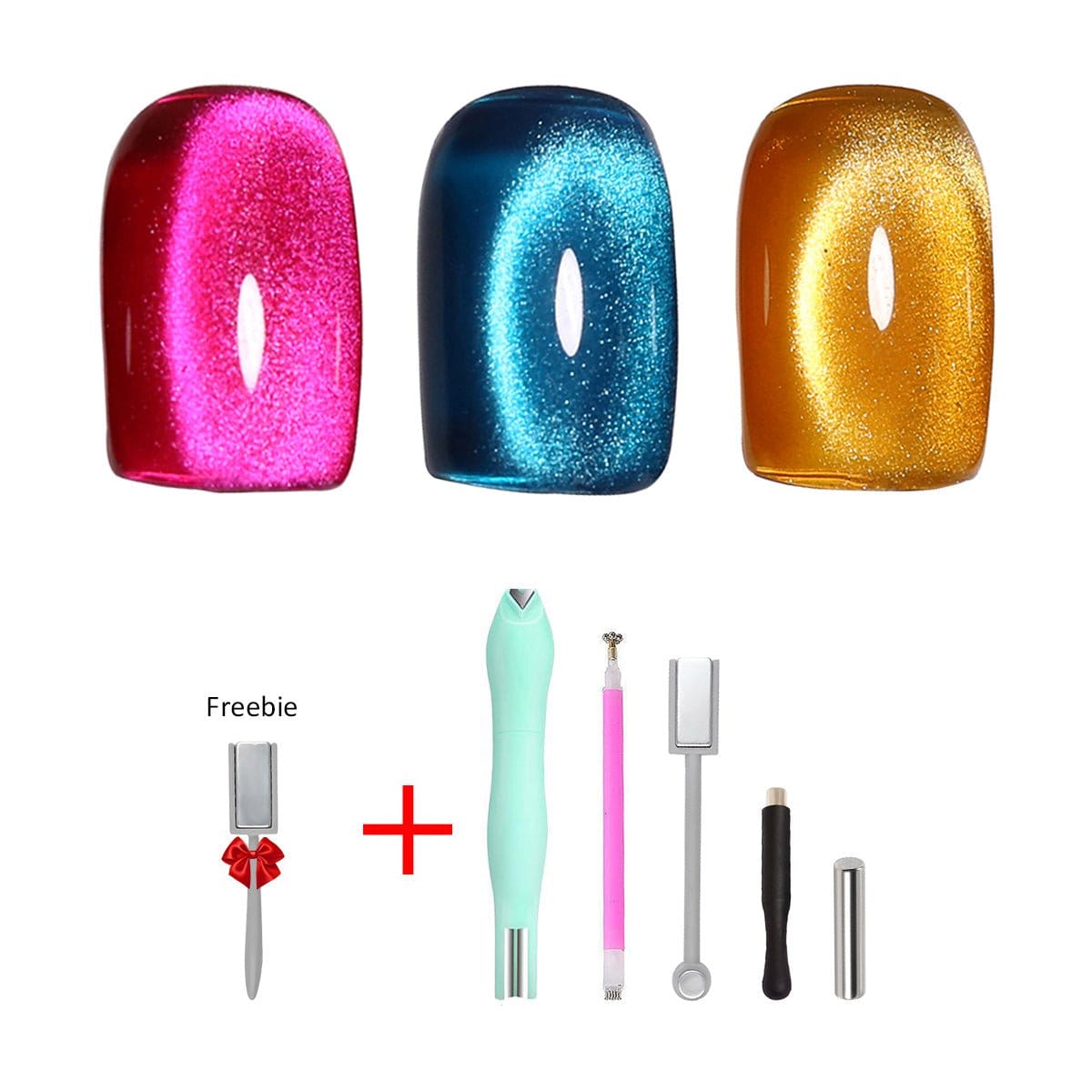 SOLWINK SOLWINK Gem Cat Eye Gel Polish Set - Magnet Kit SOLWINK Gem Cat Eye Gel Polish Set - Magnet Kit