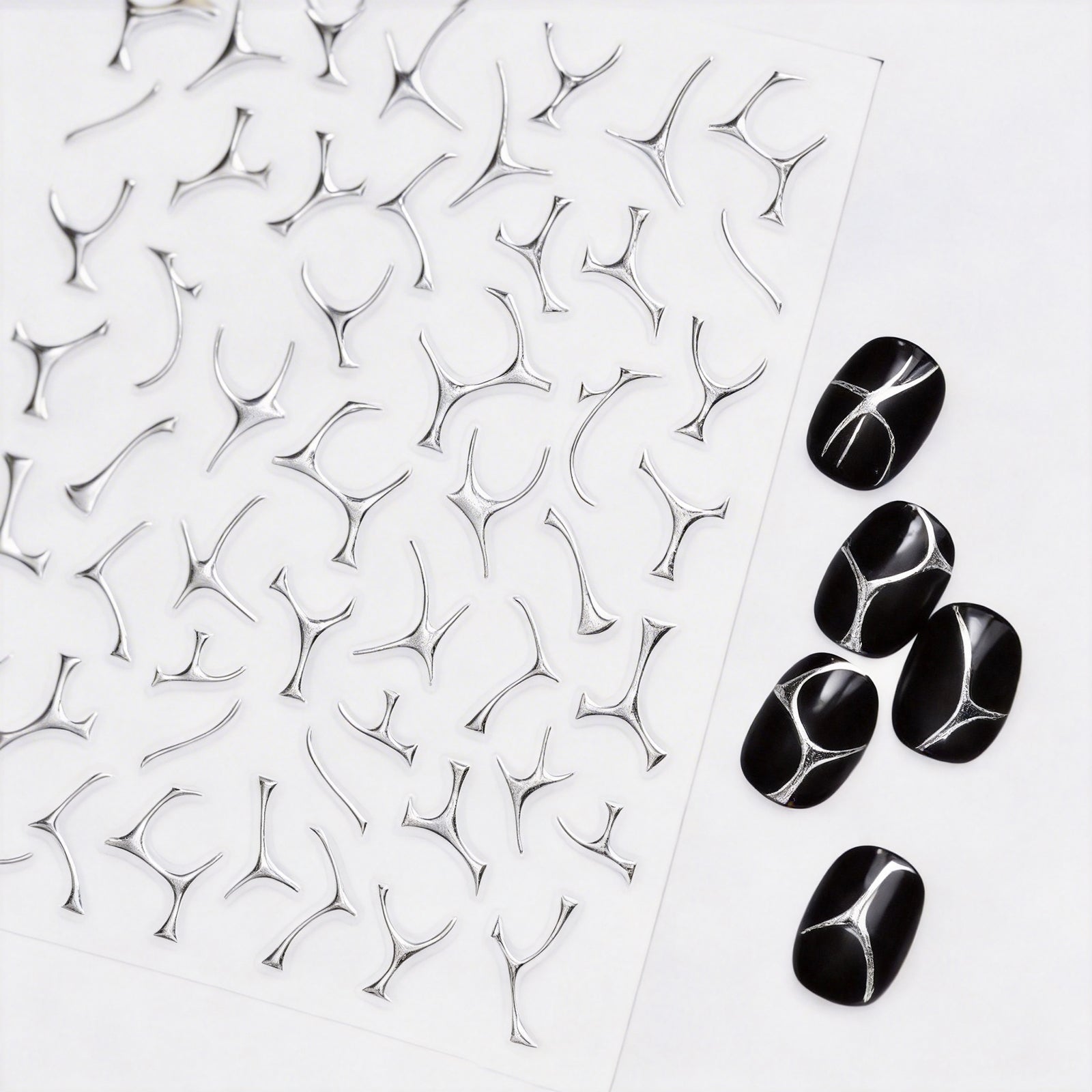 SOLWINK Gold & Silver Foil Nail Stickers - SOLWINK