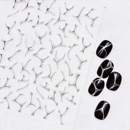 SOLWINK Gold & Silver Foil Nail Stickers - SOLWINK