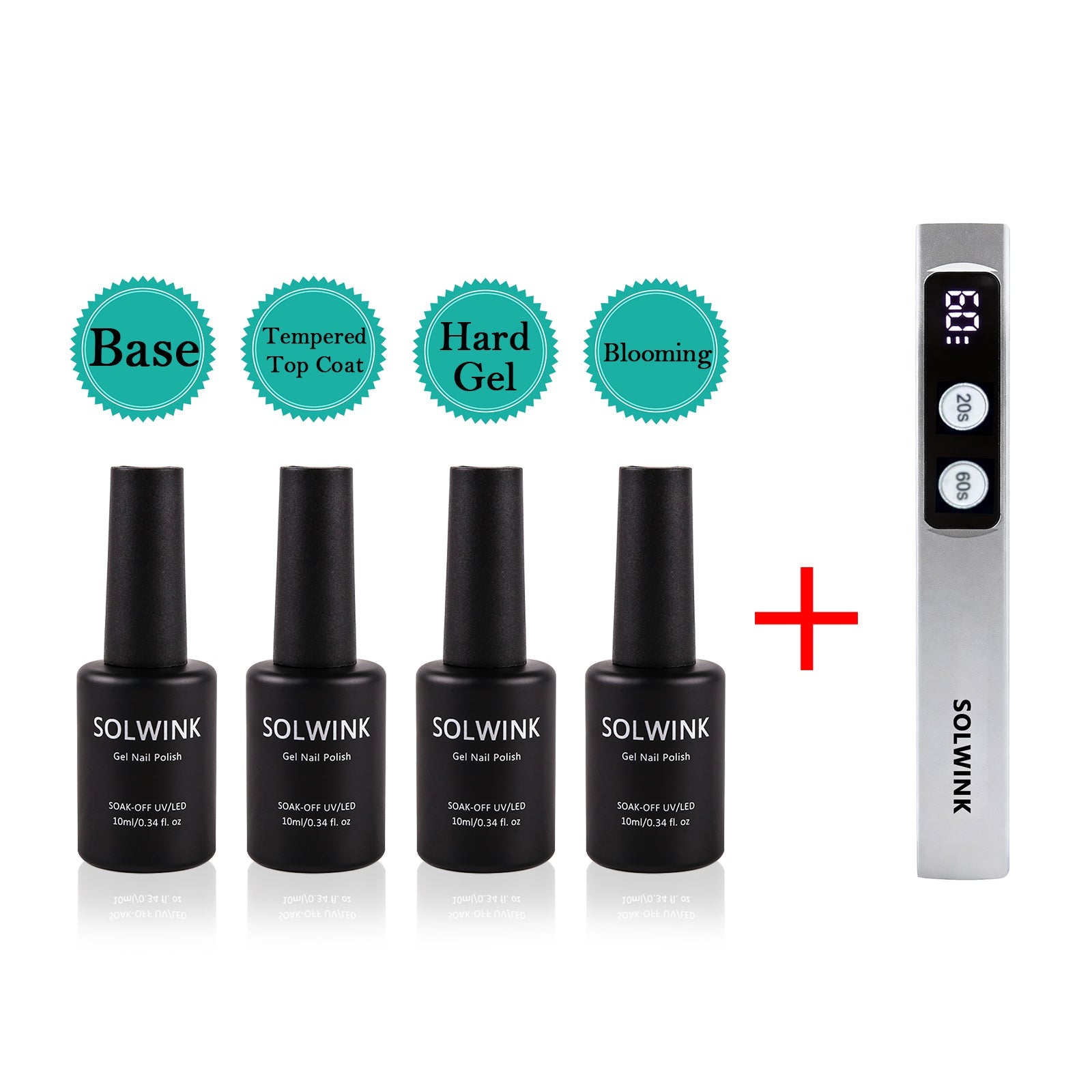 SOLWINK Handheld UV Nail Lamp for Gel Nails USB DIY Manicure - SOLWINK