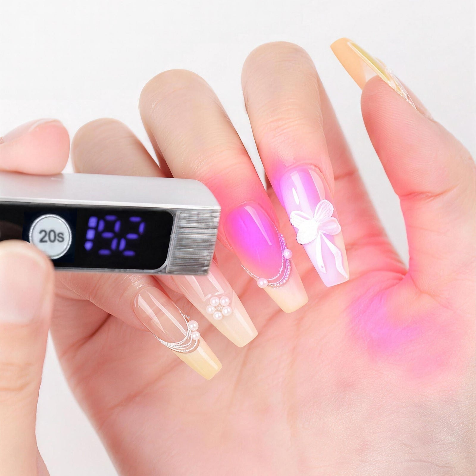 SOLWINK Handheld UV Nail Lamp for Gel Nails USB DIY Manicure - SOLWINK