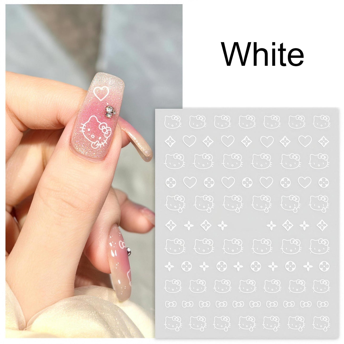 SOLWINK Hello Kitty Nail Art Stickers - SOLWINK