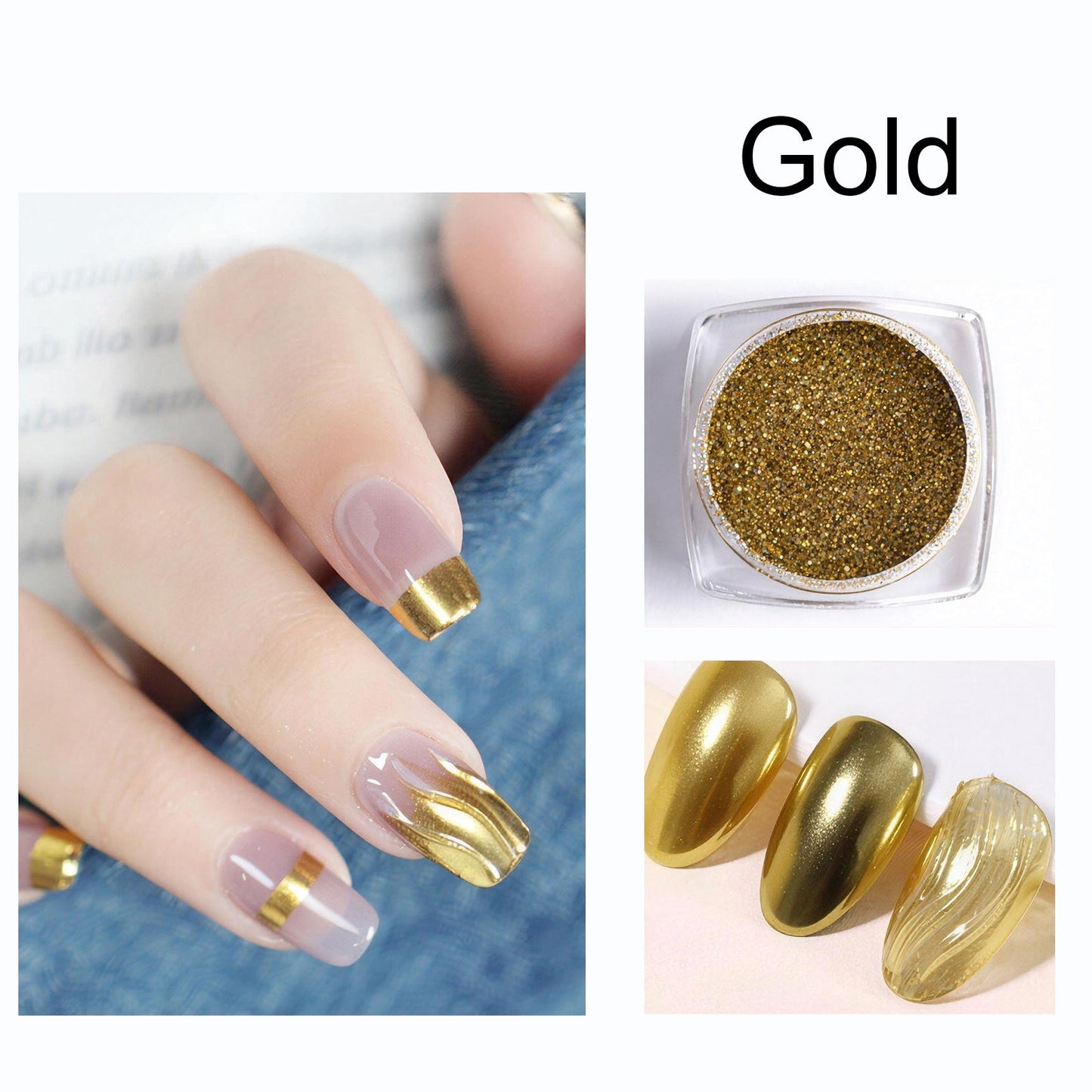 SOLWINK Metallic Chrome Nail Powder - SOLWINK