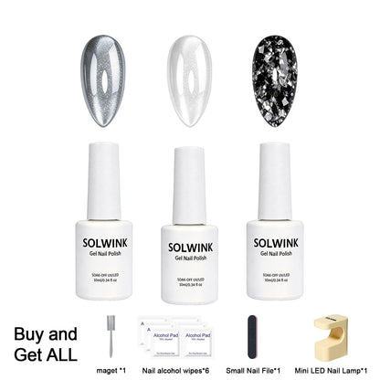 SOLWINK Nyx One - step Gel Polish Set [FREE UV LAMP PER USER ID] - SOLWINK