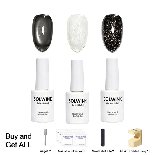 SOLWINK Nyx One-step Gel Polish Set [FREE UV LAMP PER USER ID] - SOLWINK
