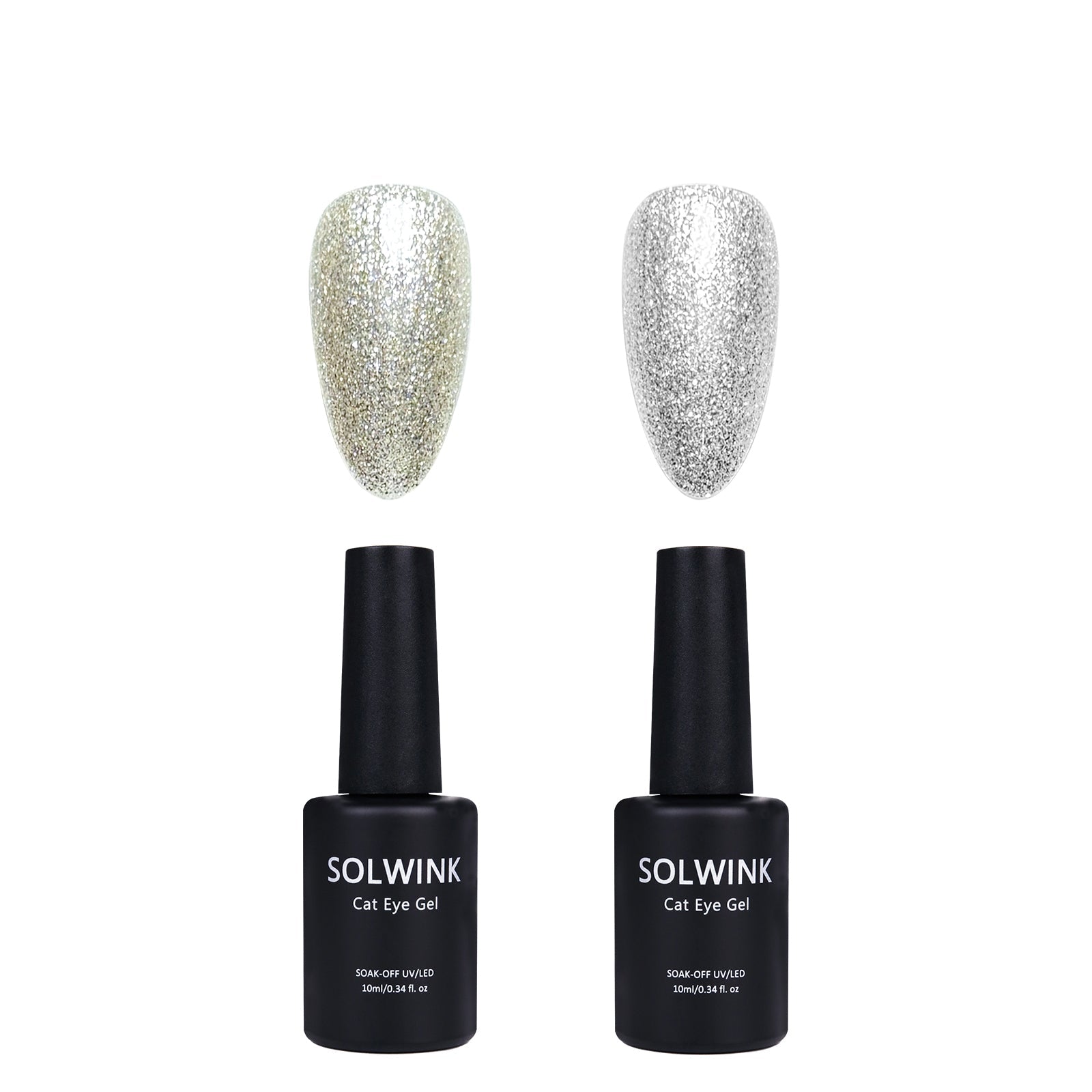 SOLWINK Platinum Glitter Gel Nail Polish Kit - SOLWINK