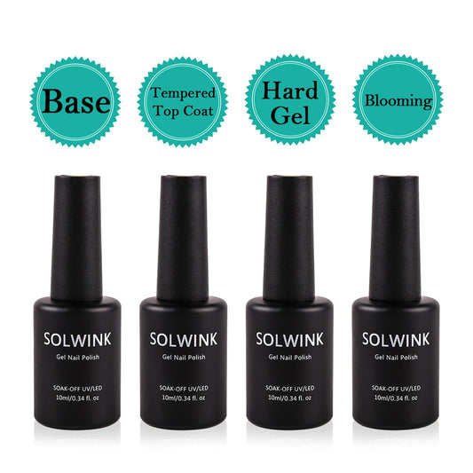 SOLWINK Rock Sugar No Wipe Top & Base Coat UV/LED Gel - SOLWINK