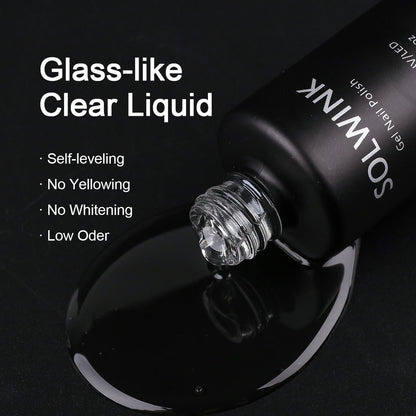 SOLWINK Rock Sugar No Wipe Top & Base Coat UV/LED Gel - SOLWINK