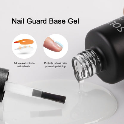 SOLWINK Rock Sugar No Wipe Top & Base Coat UV/LED Gel - SOLWINK
