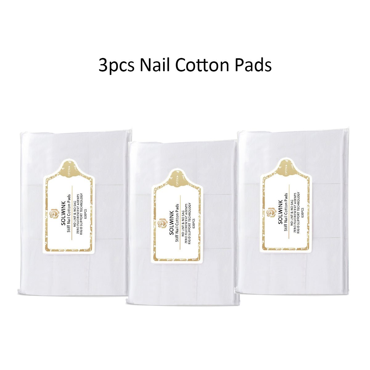 SOLWINK 630pcs Lint-free Nail Wipes