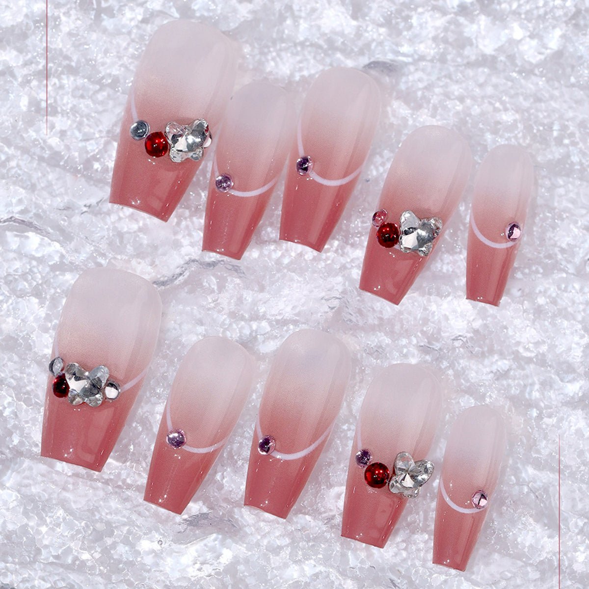 SOWLINK 240pic Pre - Frosted Nail Wraps - SOLWINK