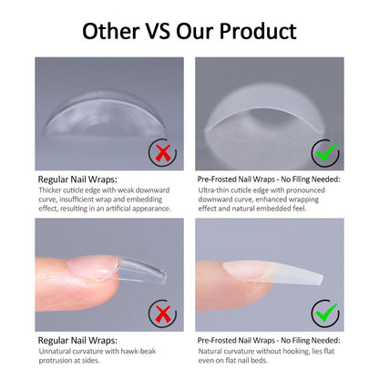 SOWLINK 240pic Pre - Frosted Nail Wraps - SOLWINK