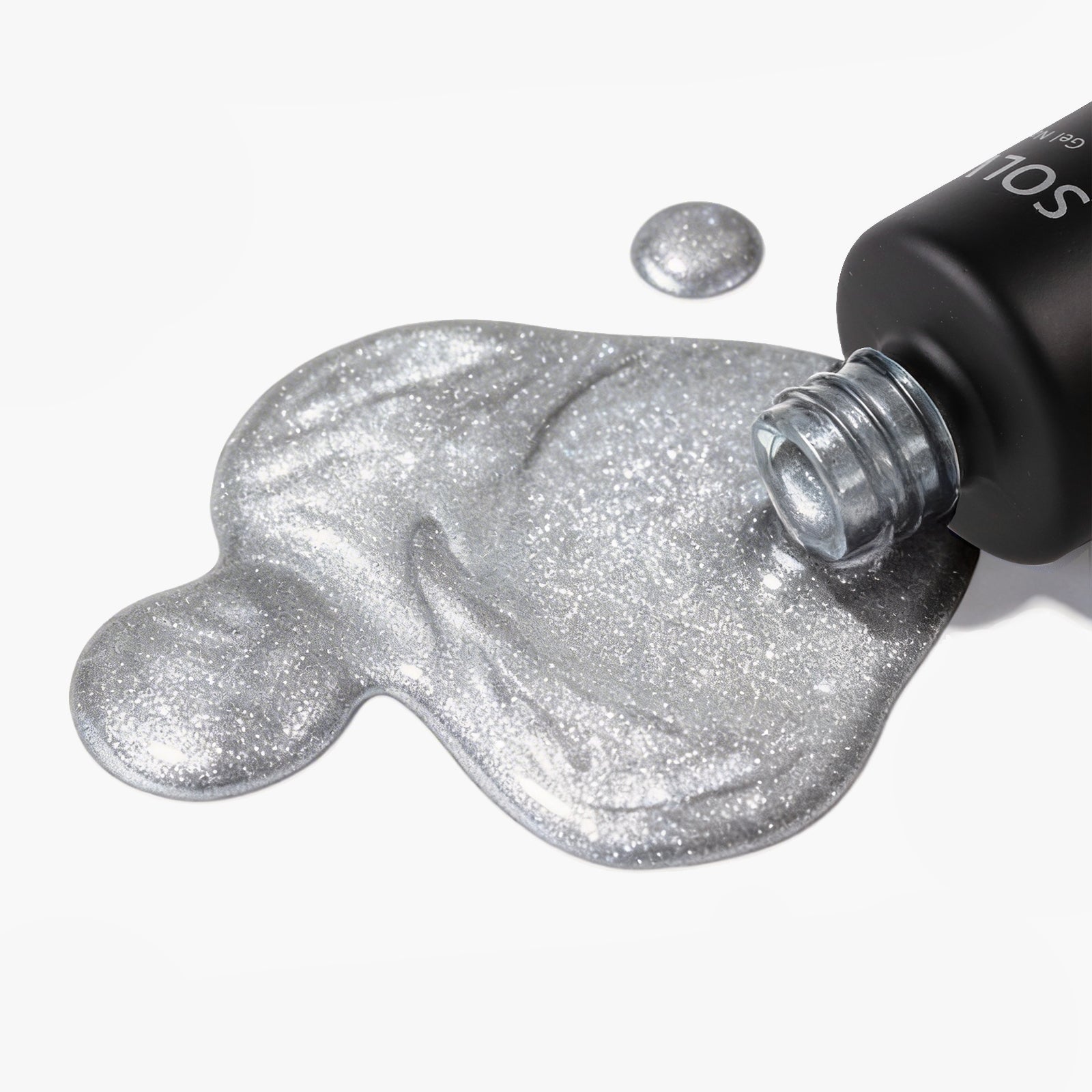 SOLWINK Silver & Rainbow Cat Eye Gel Polish Set - Magnet Kit