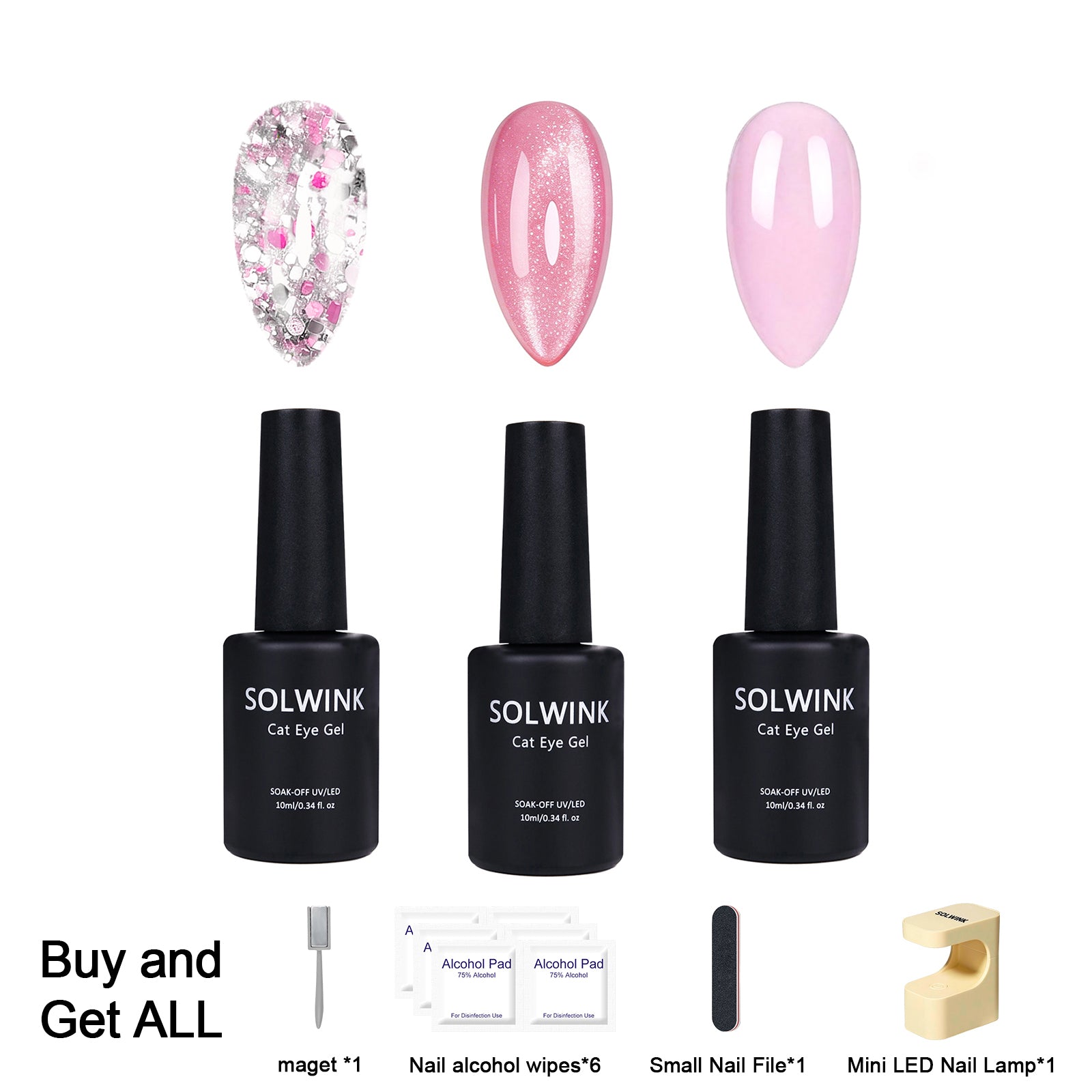 SOLWINK Venus One-step Gel Polish Set  [FREE UV LAMP PER USER ID]