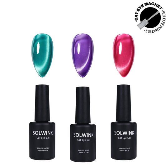 SOLWINK Wonderland Cat Eye Gel Polish Set - Magnet Kit